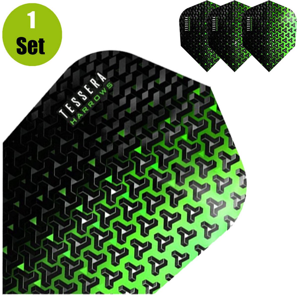 Harrows Tessera Dartflights - Groen