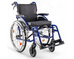 Rolstoel Plaza PL5 – Lichtgewicht aluminium – Blauw – Zitbre