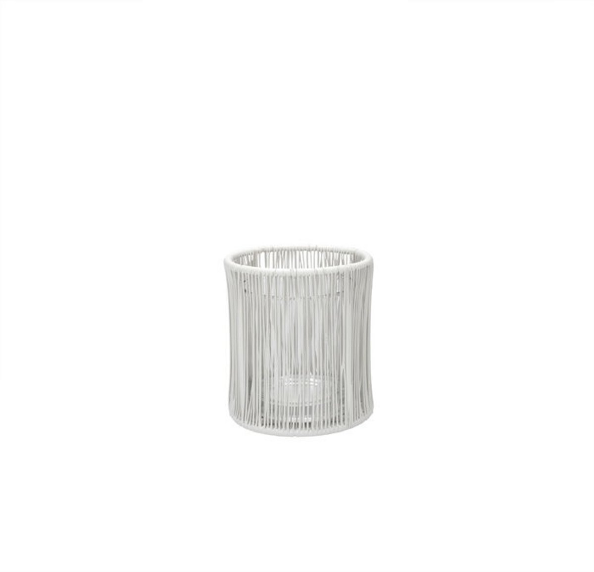 LEEFF - Theelichthouder TIMON rond - wit - 9 x 9 x 10 cm