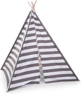 CHILDHOME - TIPI TENT GRIJS WIT STREEPJES