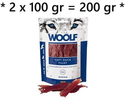** 2 X ** Soft duck fillet - 100 gr x 2 = 200 gr - 100% vers vlees - hondensnack EEND 94%