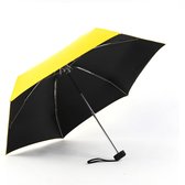 Bol.com Mini Paraplu - UV-bescherming - Opvouwbaar & lichtgewicht - Voor reizen & buitengebruik - 6 ribben 210T stof - Roze & Ge... aanbieding
