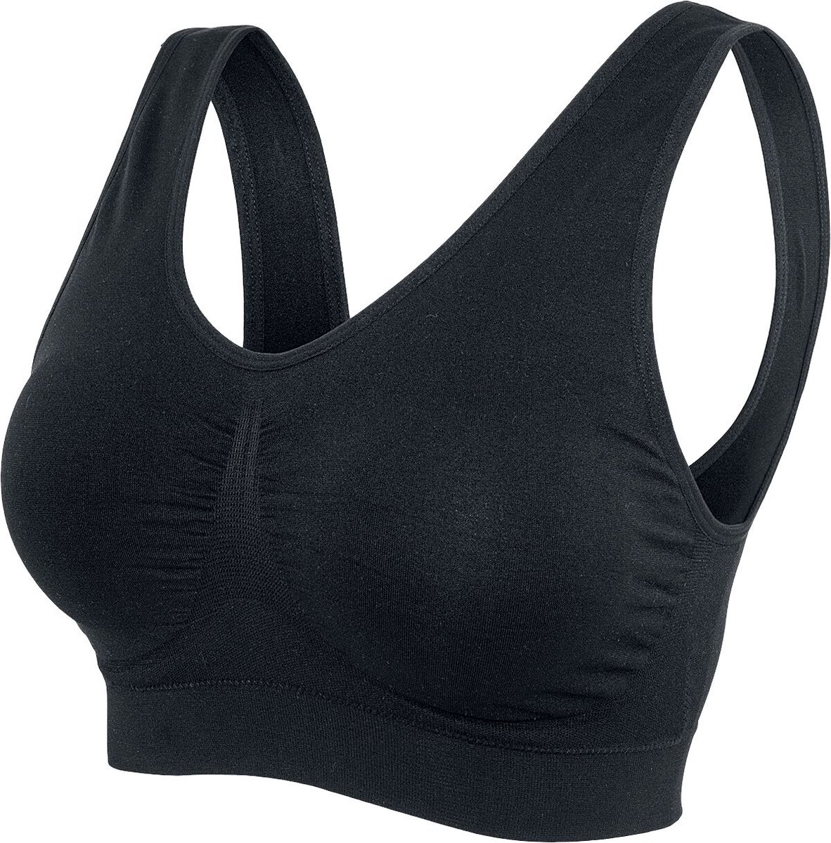 Urban Classics Padded Sports Bra Dames BH - zwart
