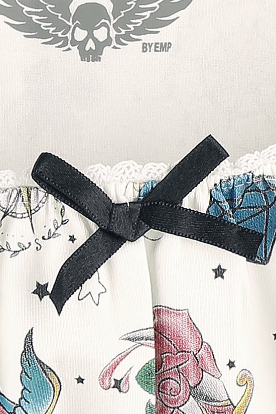 T-shirt Rock Rebel by EMP Zwart et blanc avec imprimé femme - XXL