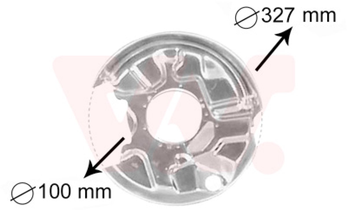 Van Wezel - REMSCHIJF BESCHERMER VOOR MERCEDES BENZ 190 W201 1982-1993 2024201144