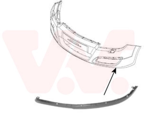 VAN WEZEL 5880506 Spoiler Posteriore Destro Per Auto - Qualità Equipart - Compatibile GL/GT/GTI/VR6 - 5