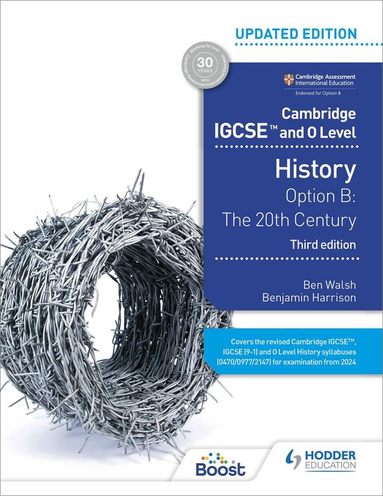 Cambridge IGCSE and O Level History 3rd Edition: Option B: T ... - cover