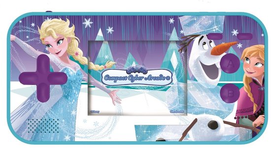 THE SNOW QUEEN Compacte Cyber Arcade draagbare spelconsole voor kinderen LEXIBOOK - 150 spellen