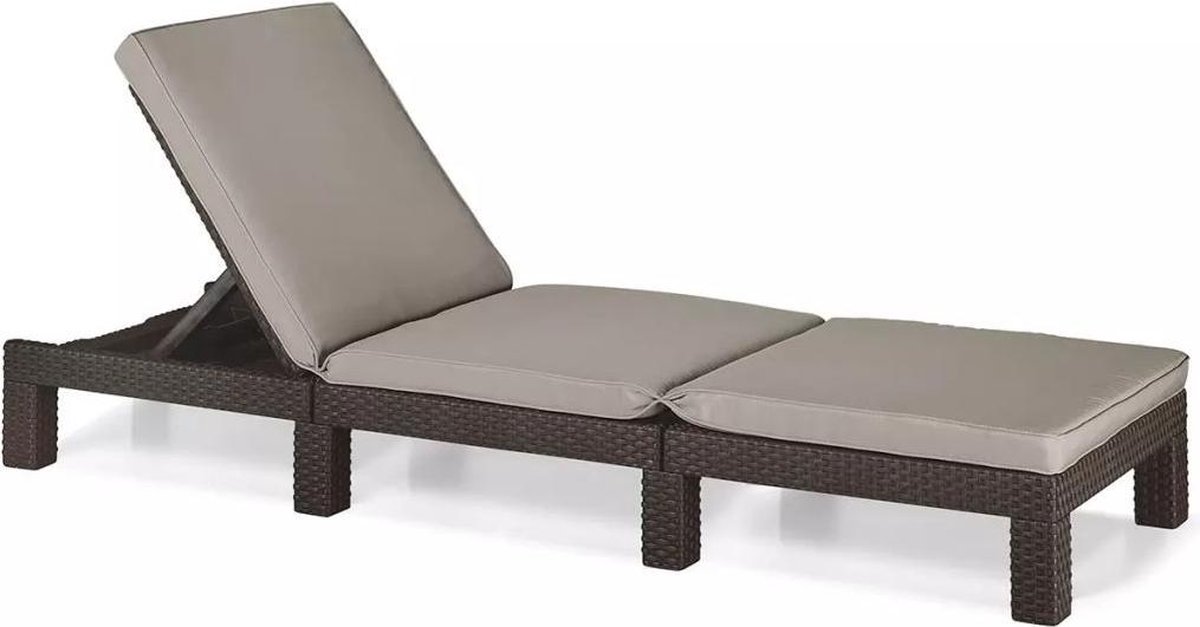 Bol.com Keter - Ligbed - met - kussen - Daytona - bruin aanbieding