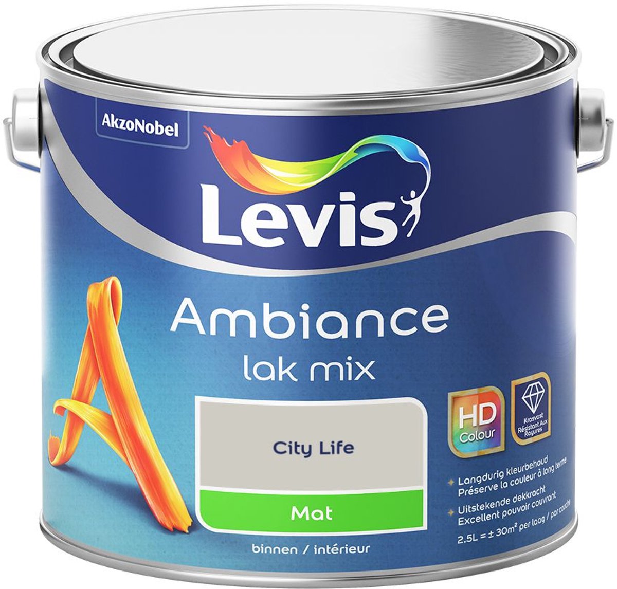 Levis - Ambiance Lak Mat Mix - City Life - Mengverf - 2,5 L