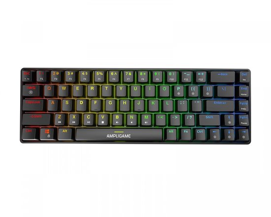 FIFINE - GK1 - Mechanisch Toetsenbord - ANSI - 65% - QWERTY - Gaming Keyboard - Linear Red Switches