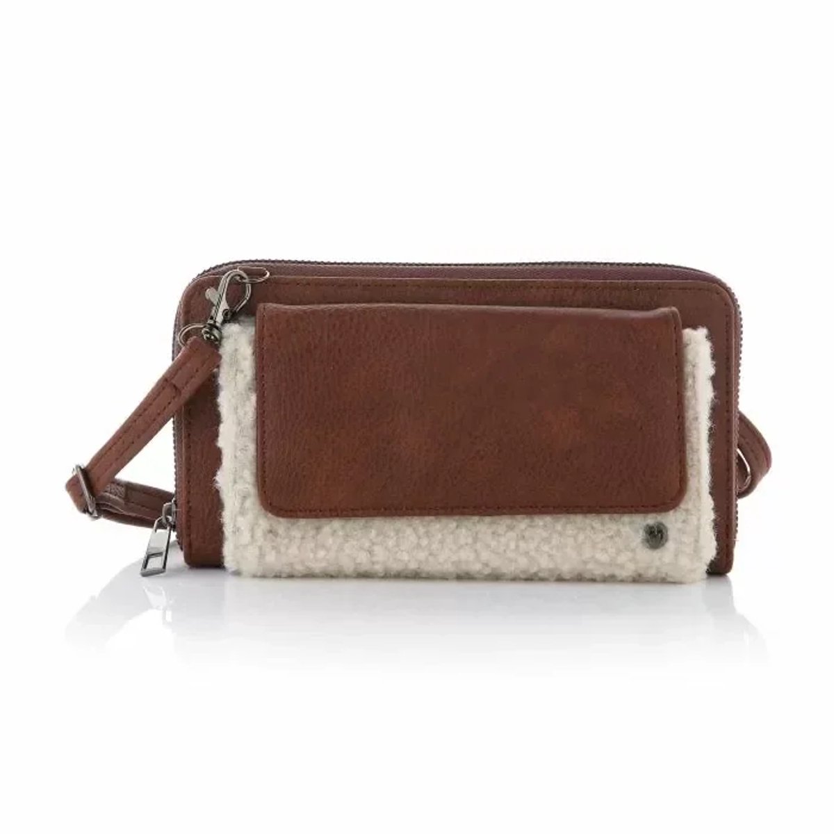 Portemonnee Teddy - Met telefoonvak - Brown