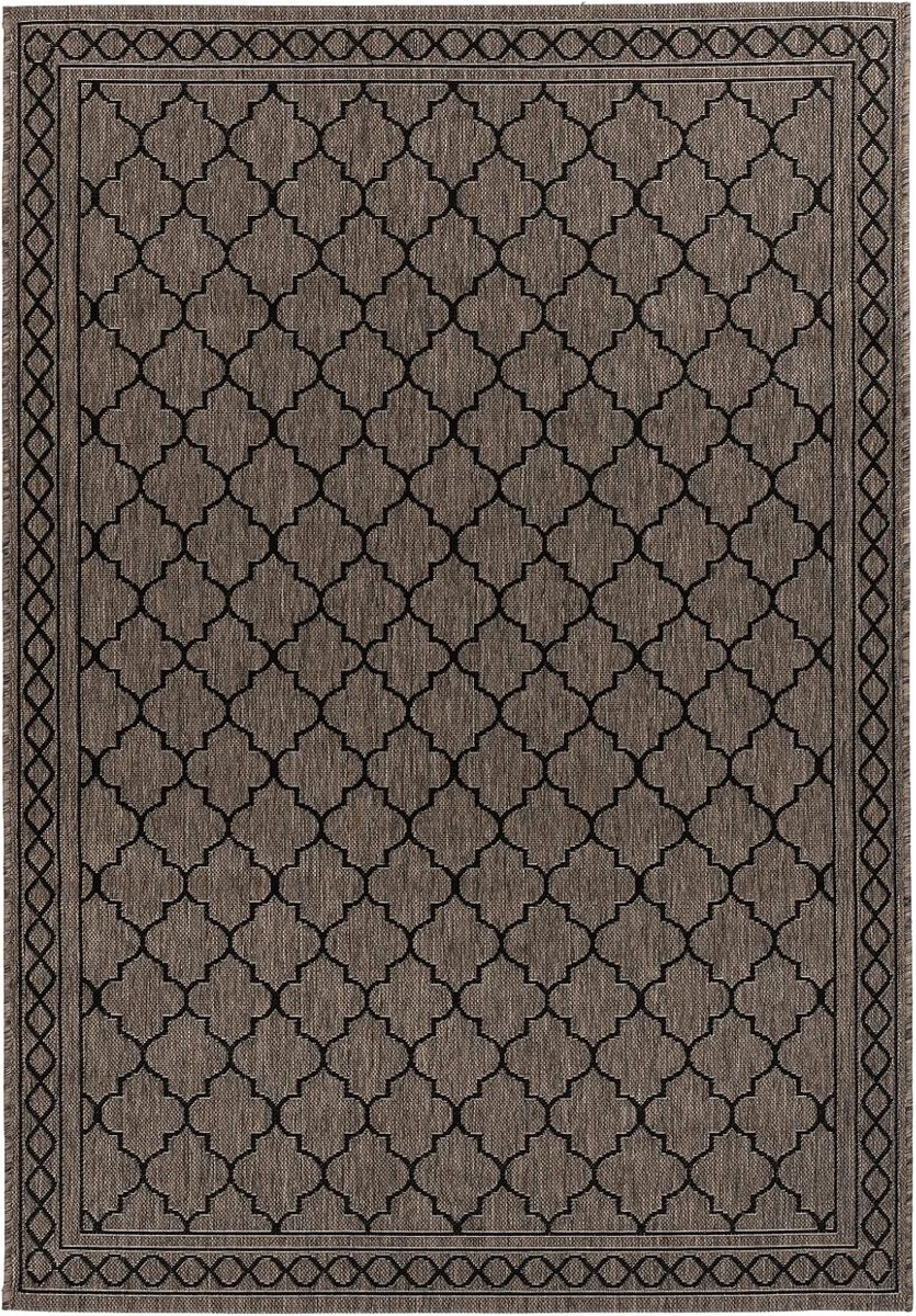 Ibenzoa® Duurzame en Waterdichte Terras- en Balcony Mat met Mediterrane Motiefen - 120x170 cm