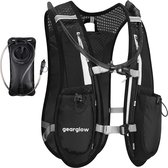 GearGlow® Hardloopvest met Waterzak - Hardloop Rugzak met 2000ml Drinkzak - Reflecterend Drinkvest - Hydration Vest