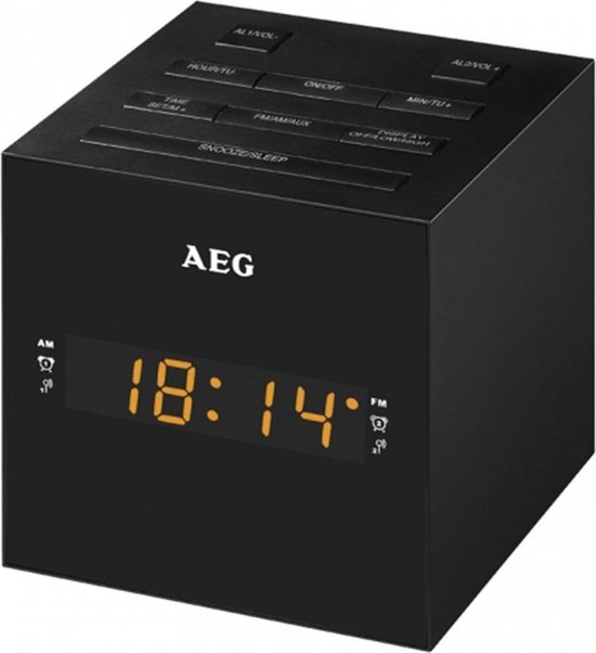 AEG Wekkerradio met USB-aansluiting zwart MRC 4150 | bol.com