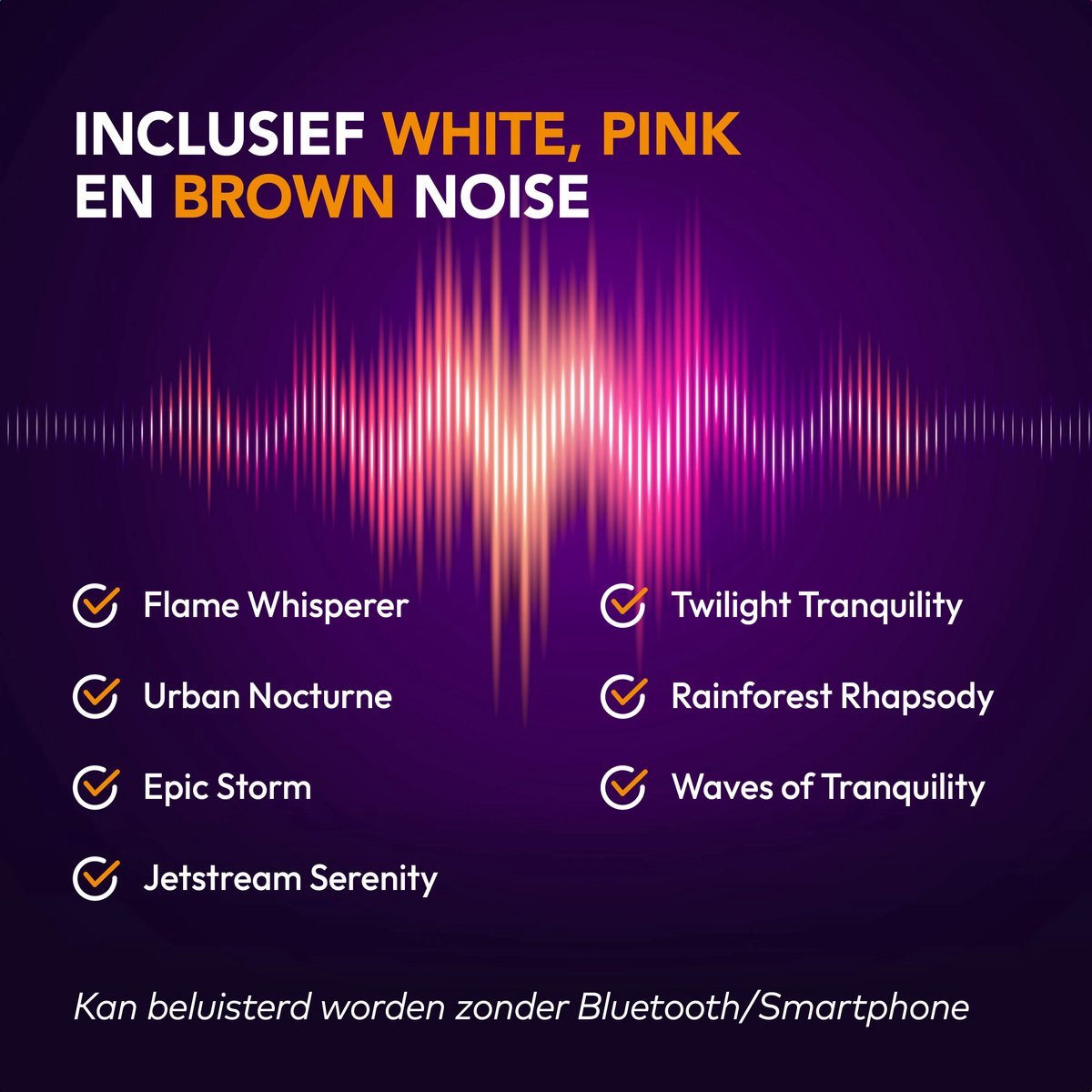 Slowwave Serenity Mask - New generation bluetooth slaapmasker - inclusief White, Pink en Brown Noise - Inclusief Binaural Beats - Met handige timer (onbezorgd in slaap vallen) - Ervaar het beste audio masker - Kleur: roze — afbeelding 2