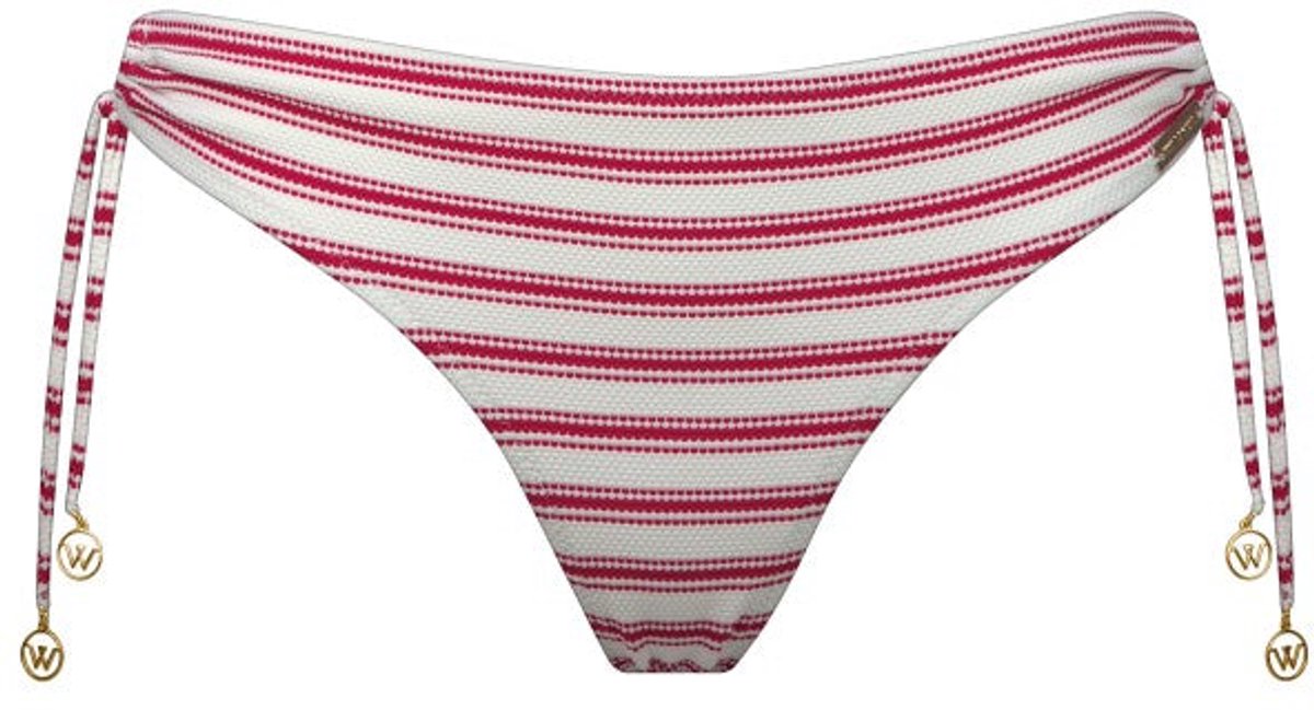 Watercult - Seaside Splash Bikini Broekje - maat 44 - Wit/Roze/Rood