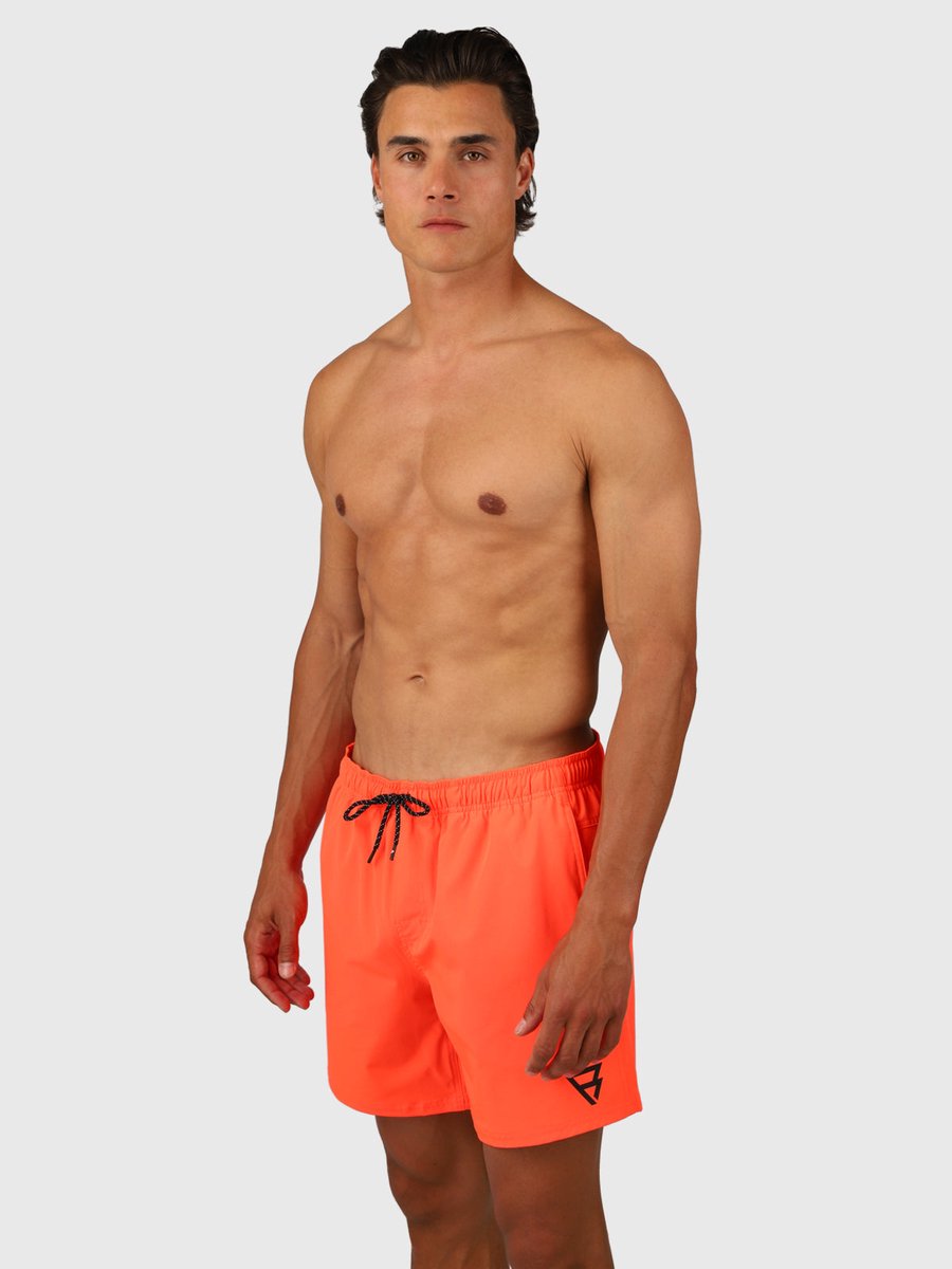 Brunotti Bru - conic Zwembroek Heren - Zwemshort met 4 - Way Stretch - Neon Orange — afbeelding 24