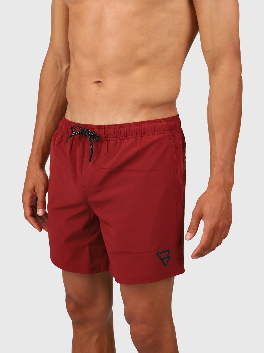 Brunotti Bru - conic Zwembroek Heren - Zwemshort met 4 - Way Stretch - Rust Red — afbeelding 16