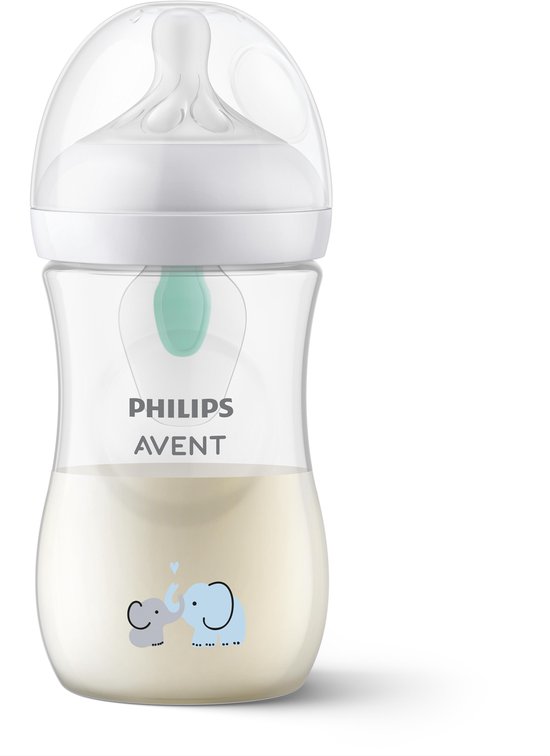 Philips Avent Natural Response babyfles 260 ml – Flow 3 - Olifant-1 fles - SCY673/81