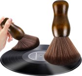 Platenborstel - Antistatisch & Antistof - LP Reiniger - Vinyl Cleaner - Platen Borstel - Hout
