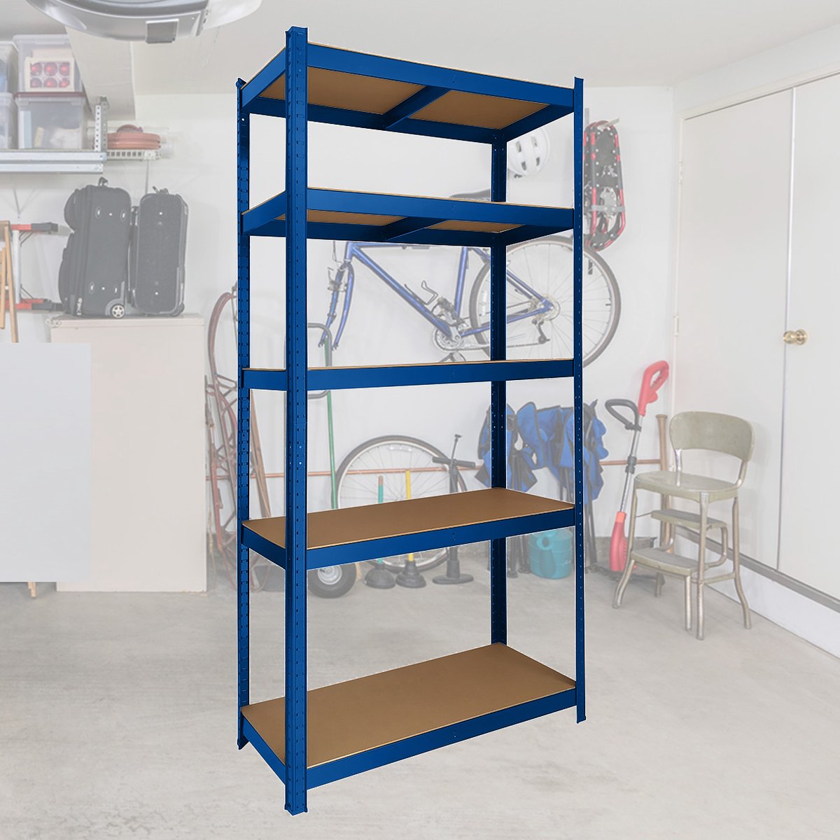 Shelfplaza Metalen Stellingkast Home 180x60x30 Cm In Verzinkt Met 4 Planken