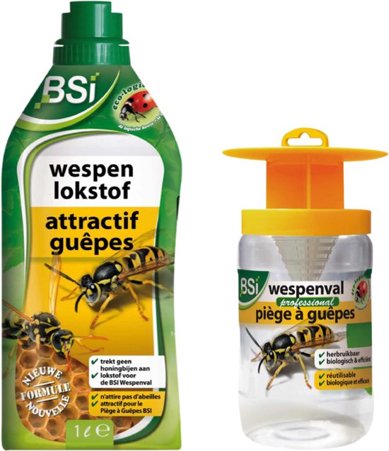 BSI Insectenwerendmiddel Biologische wespenlokstof + wespenval
