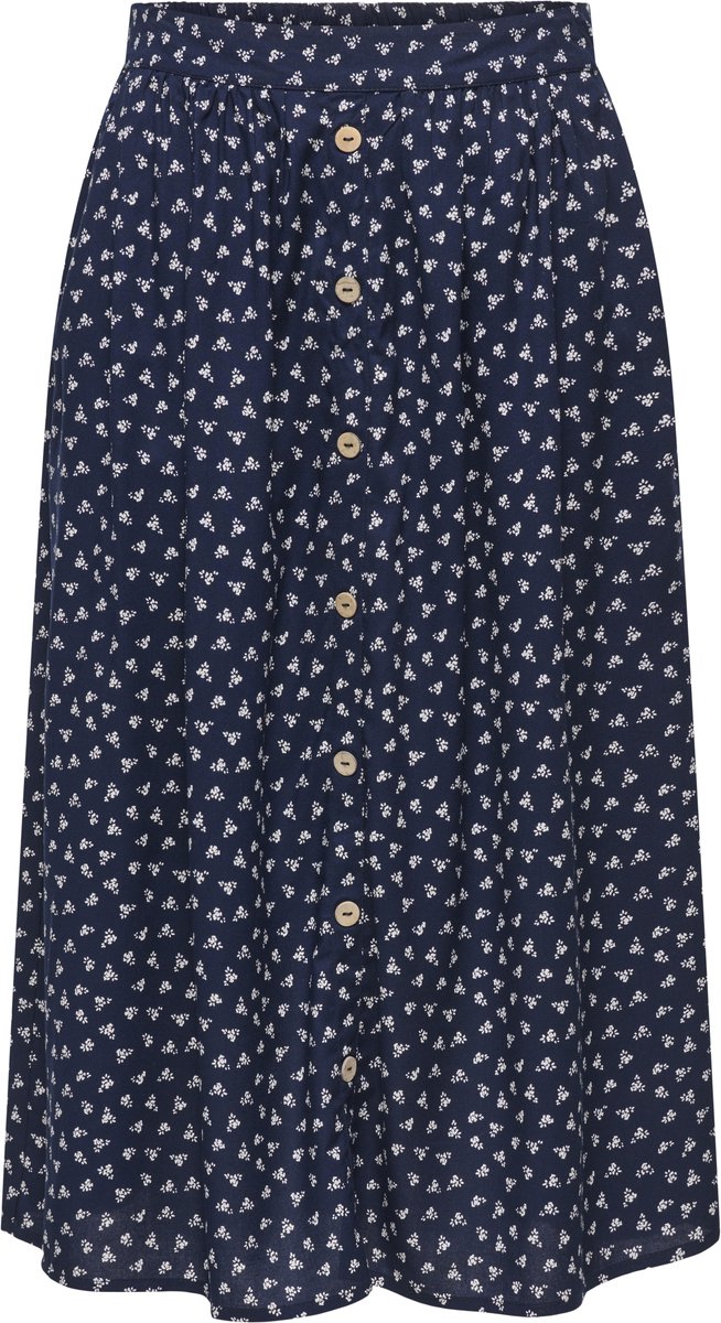 ONLY - ONLMILANO AOP LIFE BUTTON LONG SKIRT WVN - Meisjes - Rokken