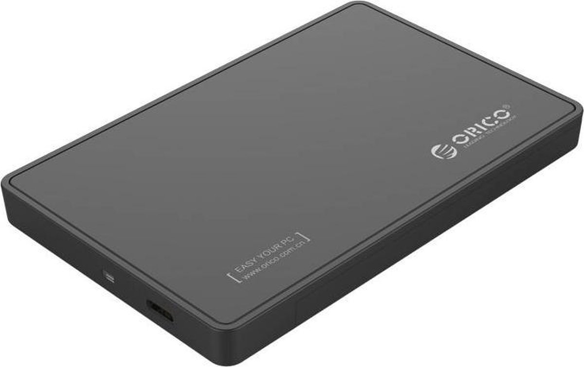 Orico - 2.5 Inch USB 3.0 Type-C Harde Schijfbehuizing SATA HDD/SSD - UASP 6Gbps, Draagbaar - Zwart
