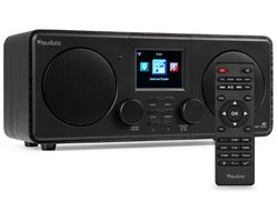 Internetradio - Audizio Foza digitale radio met Bluetooth - DAB radio en FM radio in één - Zwart