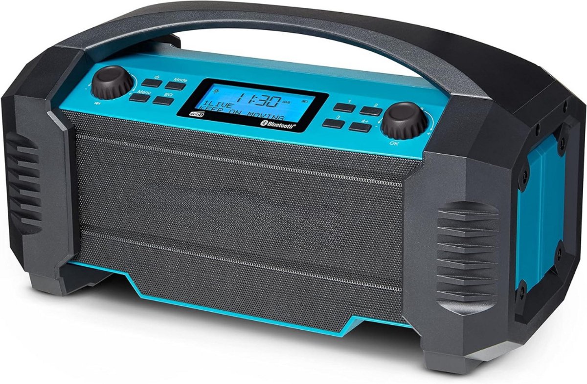 Noodradio - Solar Opwindbaar - Solar powerbank - 2500mAh - Zonneenergie - Survival Noodpakket - Zaklamp Oplaadbaar - AM/FM - Noodrantsoen - Blauwgroen