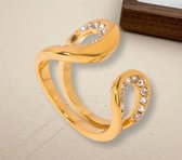 Ring Si Amor Bijoux RDLT1090-G Ring avec pierre Acier inoxydable Couleur Or