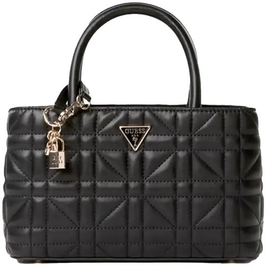 GUESS Sac shopper Sac à main Edita Elite Satchel Black Noir