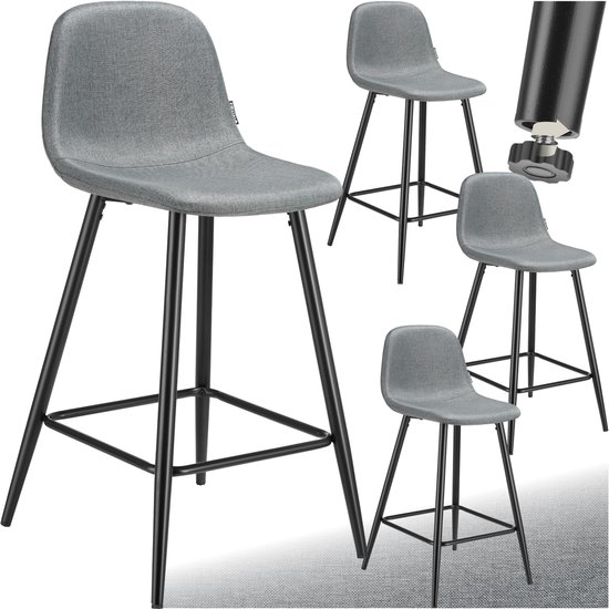 HOMCOM 2-delige Barstoelen Met Gestoffeerde Zitting En Voetensteun Fleece Bekleding Metalen Frame Zwart~20vutfdfhqg01 HOMCOM 2-delige Barstoelen Met Gestoffeerde Zitting En Voetensteun Fleece Bekleding Metalen Frame Zwart~20vutfdfhqg01