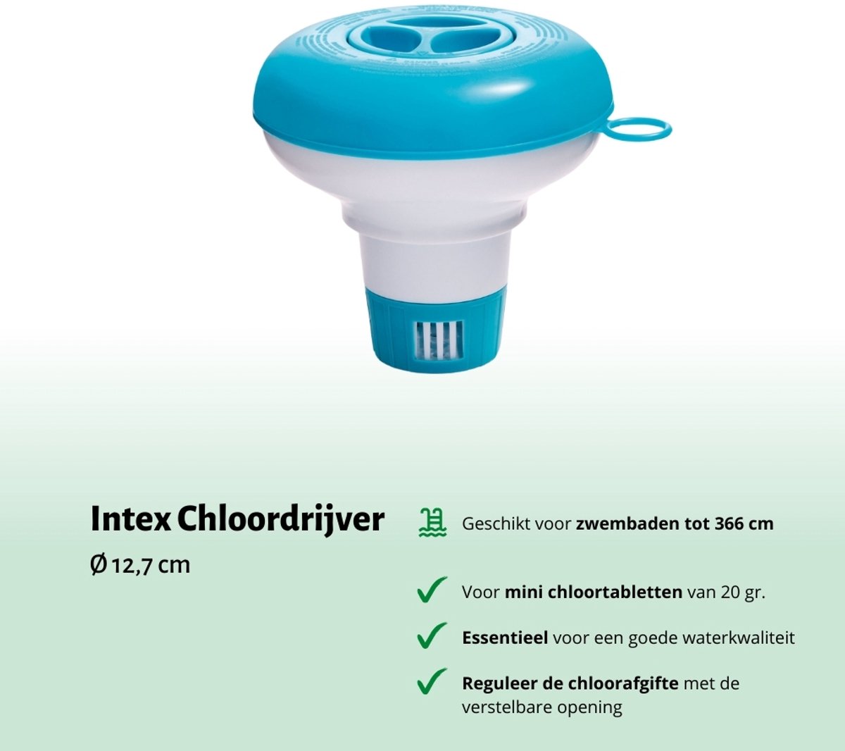 Accessoires voor Intex Prism Frame Zwembad - 305x76 cm - Rond - Met filterpomp - Intex - 28002 - Schoonmaakset - Testrips - Chloor - Chloordrijver - Solar Mat - Dompelpomp – foto 2
