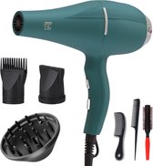 Bol.com Baess Föhn met Diffuser - 5 Standen - Ionische Haardroger met Borstel - Coolshot - 2200W - Haarfohn - Krullen - Hair dry... aanbieding