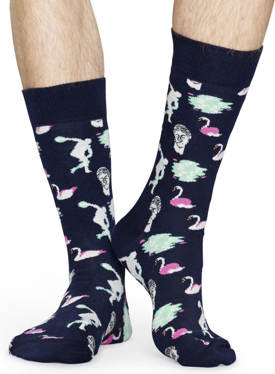 Happy Socks - Park - Donkerblauw multi - Unisex - Maat 36-40