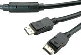 Value Actieve DisplayPort kabel - versie 1.2 (4K 60 Hz) / zwart - 15 meter