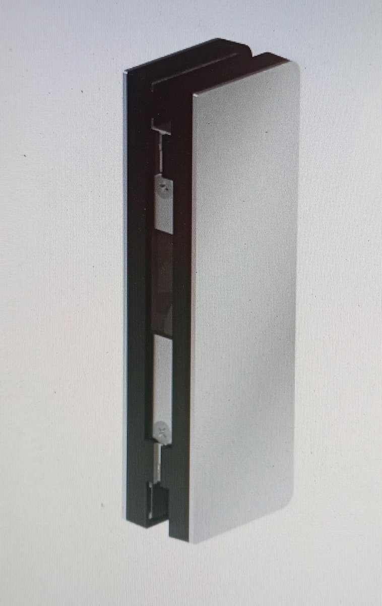DORMA glas MUNDUS Comfort GK50, 8-19 mm, zilver aluminium EV1, 38.550.150