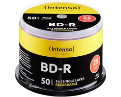 (Intenso) Blu-ray disc - 25 GB - 6x speed - cakebox 50 stuks
