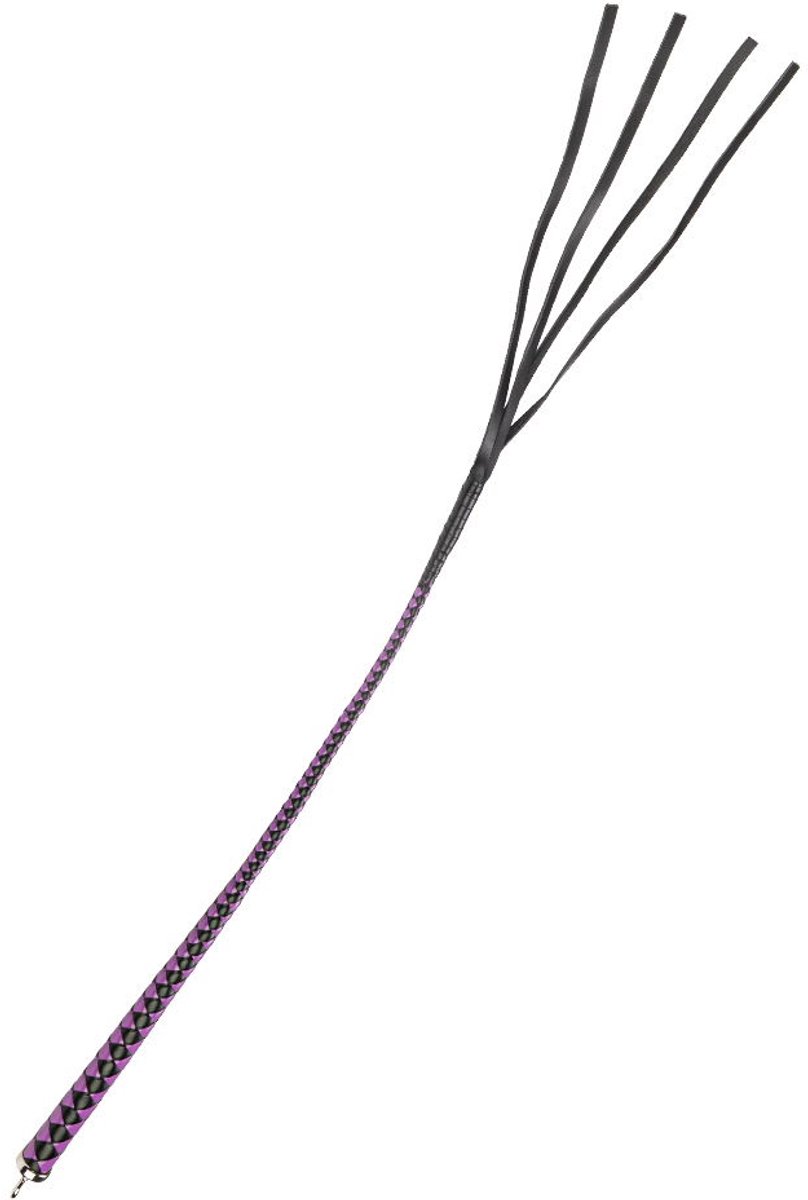 RISE - Japanse Bull Whip - 90 cm - Zwart/Paars
