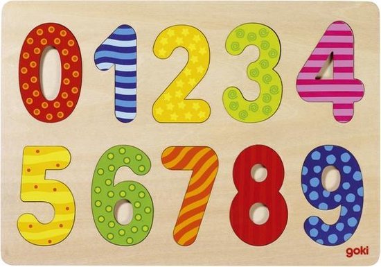 Goki 0-9 getallen puzzel 10-delig | Games | bol.com