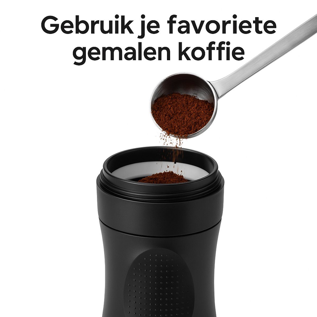 camping koffiezetapparaat - draagbare koffiemachine - draagbare espressomachine - camping koffiezetter - makkelijk in gebruik - portable coffee maker thumbnail 3