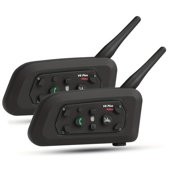 EJEAS V6 Pro - Motor communicatiesysteem - Bluetooth - 1200 Meter - 2 stuks