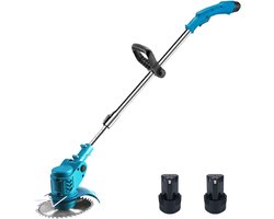 Kantenmaaier met accu – Kantensnijder - Bosmaaier – Grastrimmer – Kantjesmaaier – elektrisch – gras- draadloos – 2 accu's - 90-120cm