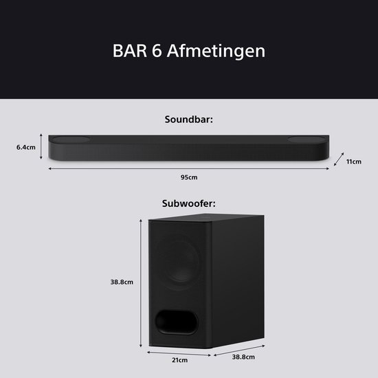 Sony Bravia Theatre Bar 6 - Soundbar - Dolby Atmos van Sony — afbeelding 5