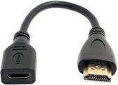 Coretek HDMI - Mini HDMI adapter - versie 1.4 (4K 30Hz) / zwart - 0,15 meter