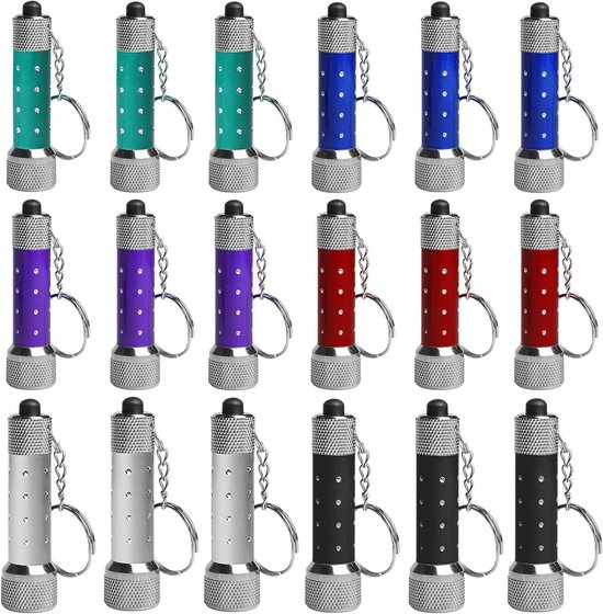Goldge 14 stuks LED sleutelhanger zaklamp mini lamp 14pcs Schlüsselanhänger