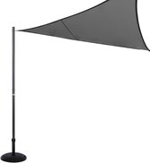 HESPERIDE HIXA Schaduwdoek Bevestigingspaal - Zonneluifel - Zonnezeil - paal - 5x5x255cm - Staal - Zwart - Alleen een Paal