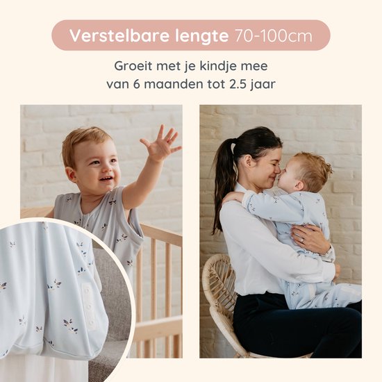 Puckababy Bag 4 Seasons slaapzak baby (6m-2.5j) - Chirping Birds - TOG 0.25-2.0 - 4 seizoenen — afbeelding 4